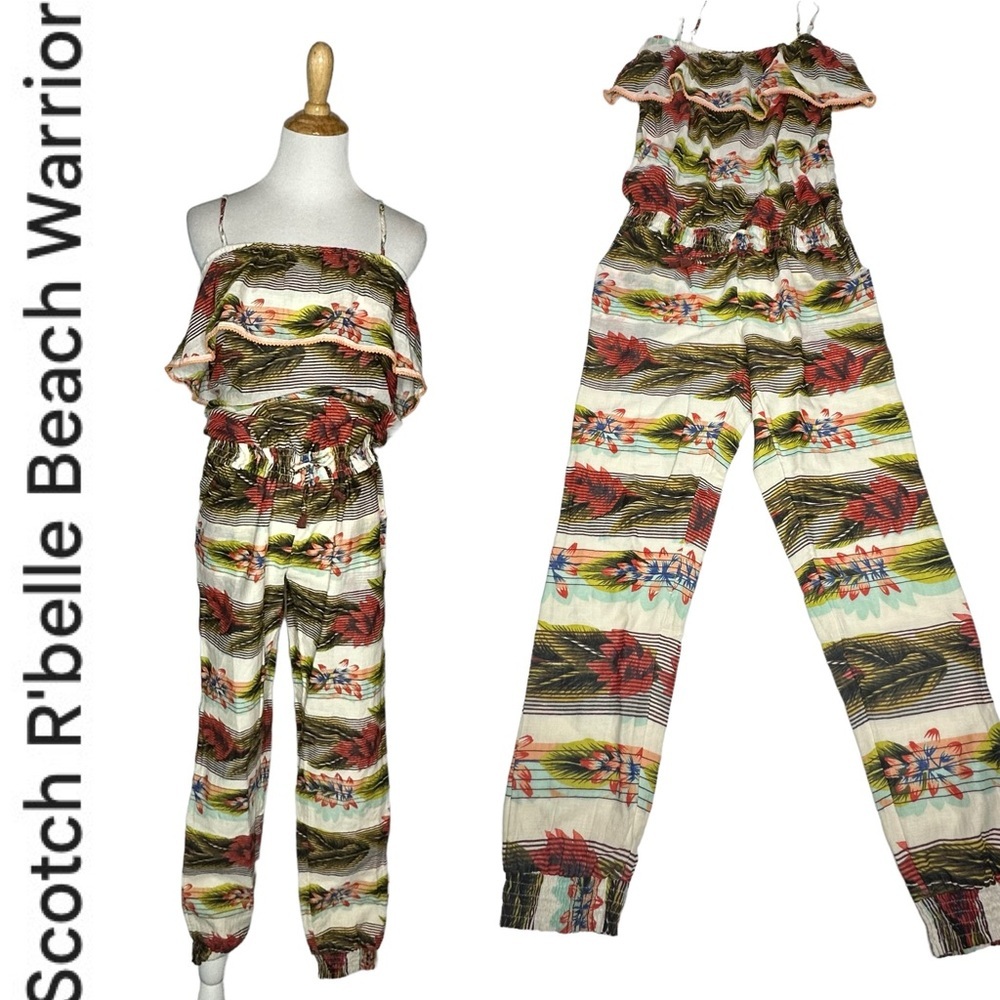 NWT Beach Warrior by Scotch R’Belle Tropical Daydream Catcher Jumpsuit 16